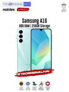 Samsung A16 - 8GB RAM - 256GB Storage - PTA Approved - 1 Year Warranty - Silver - The Original Bro Mobiles - TOB40